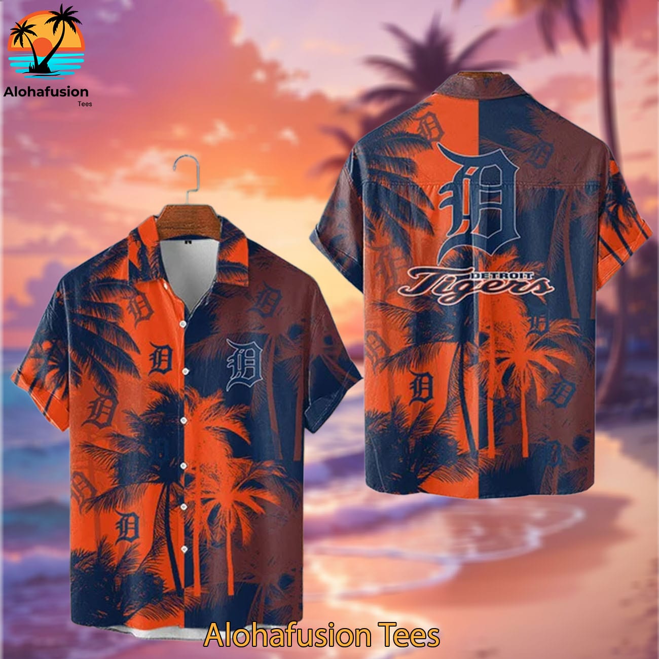 Detroit Tigers Coastal Collection Detroit Tigers Aloha Shirt 2