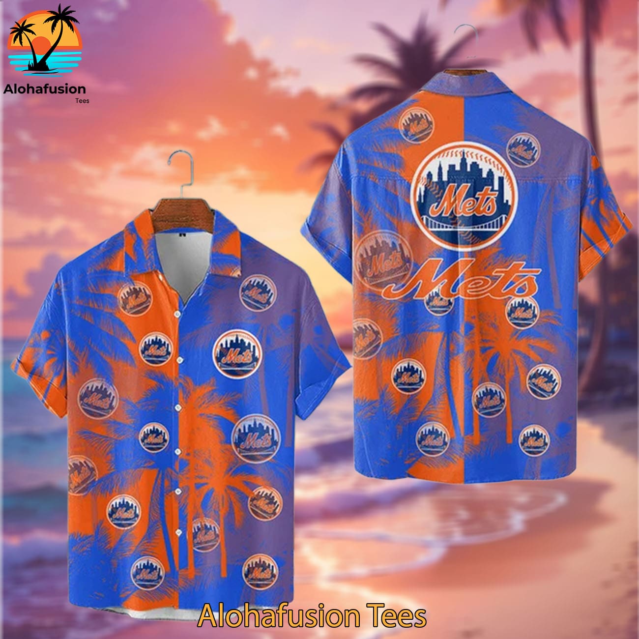 New York Mets Coastal Collection New York Mets Aloha Shirt 2