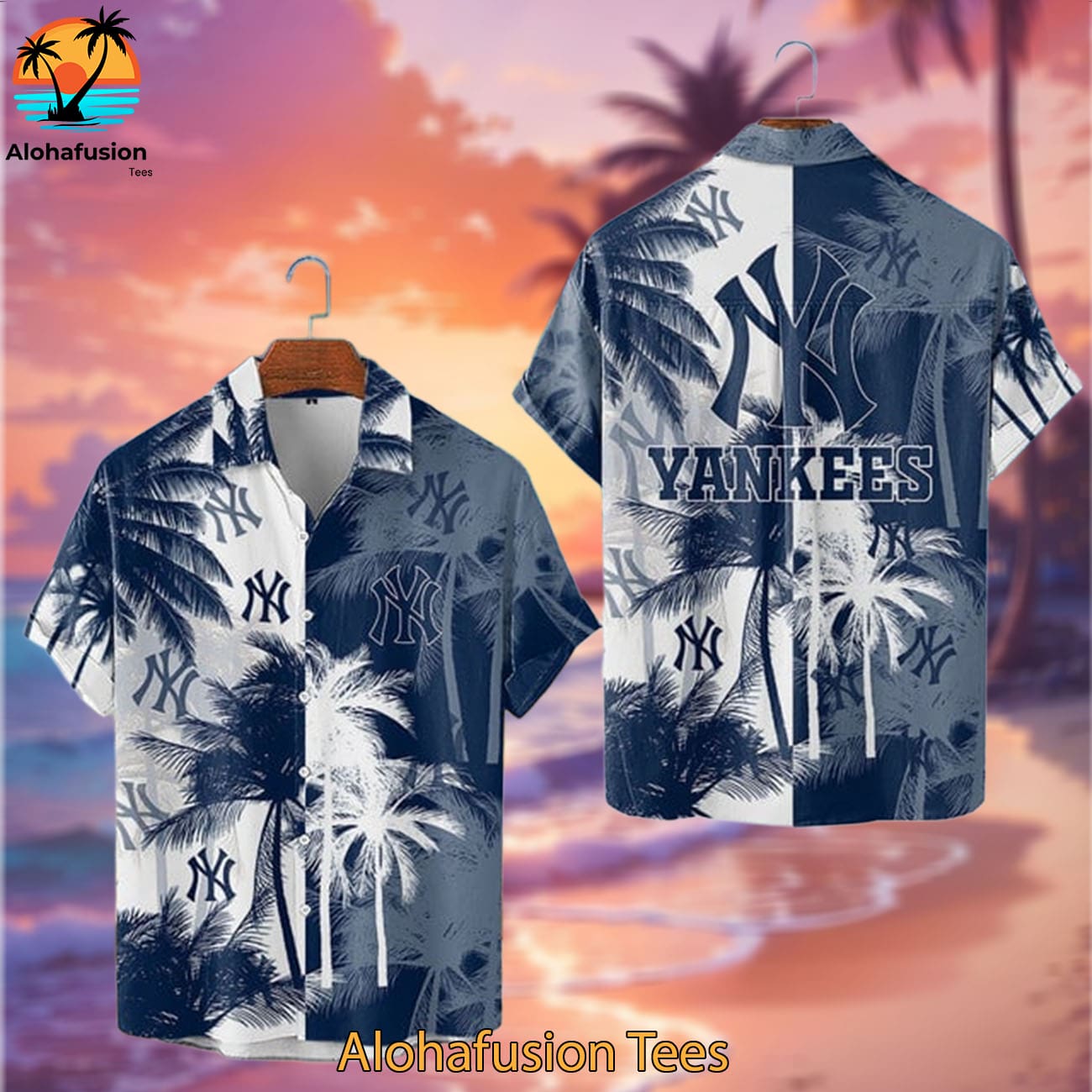 New York Yankees Coastal Collection New York Yankees Aloha Shirt 2