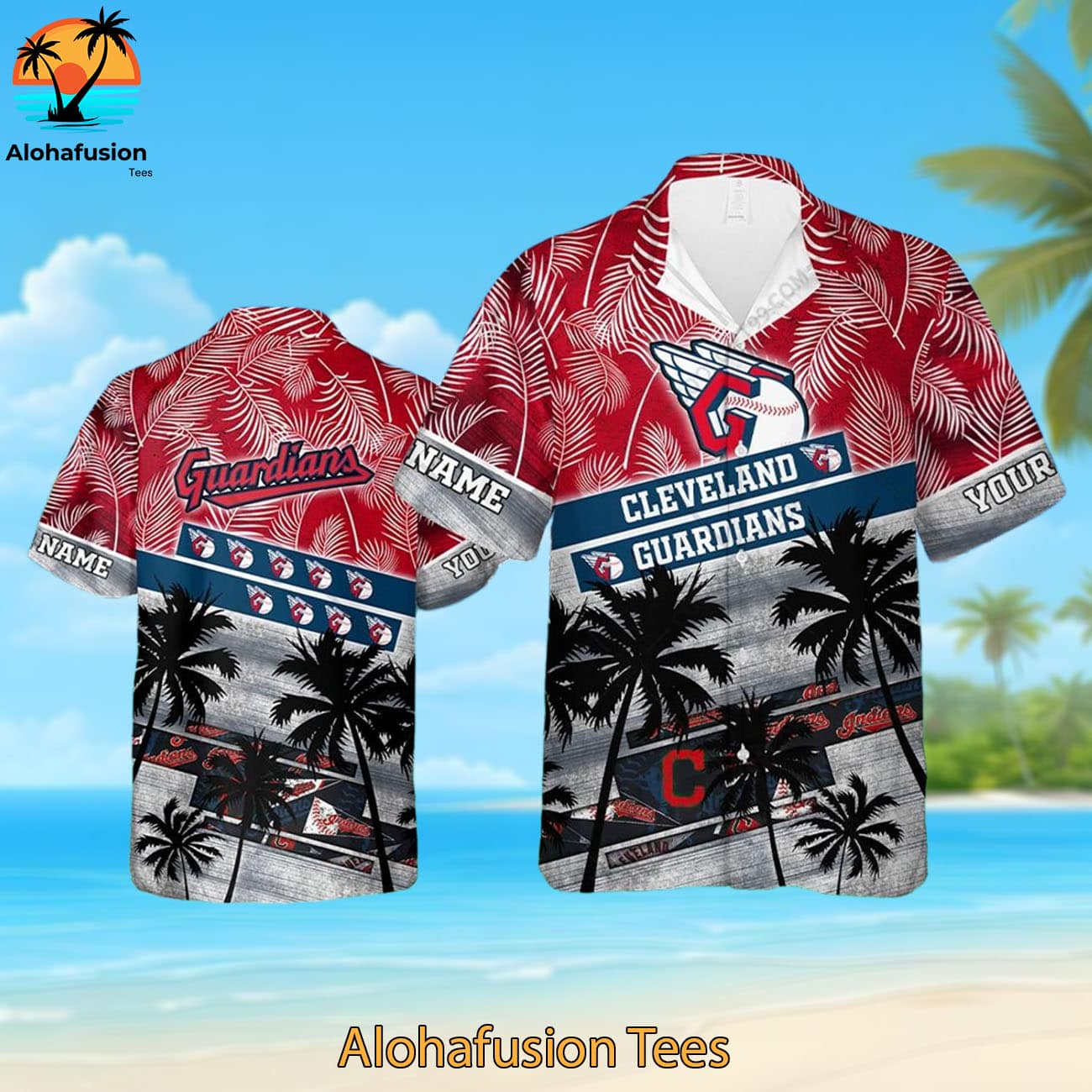 Personalized Cleveland Guardians A Summer Swing Cleveland Guardians Aloha Shirt 1