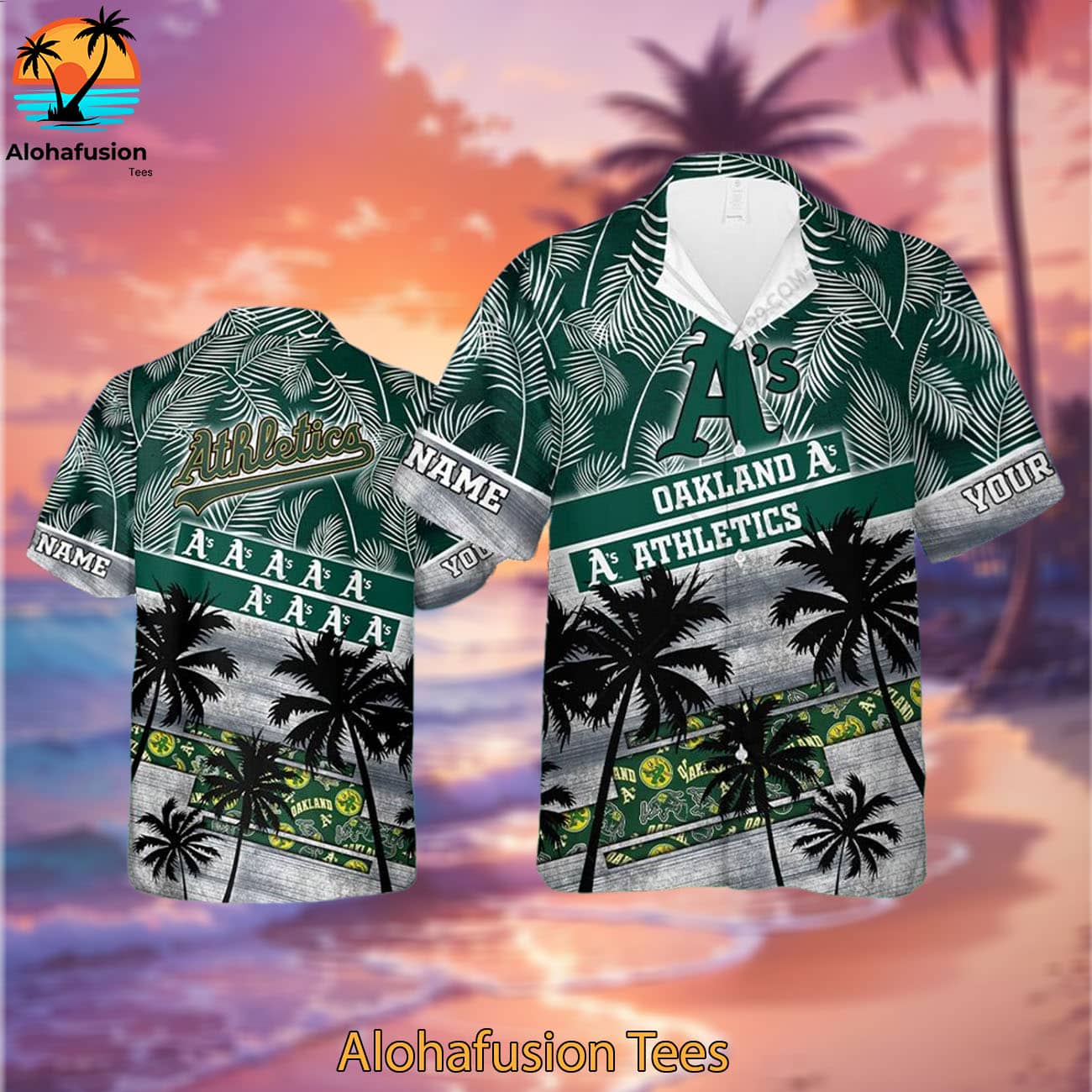 Personalized Oakland Athletics A Summer Swing Oakland Athletics Aloha Shirt 2