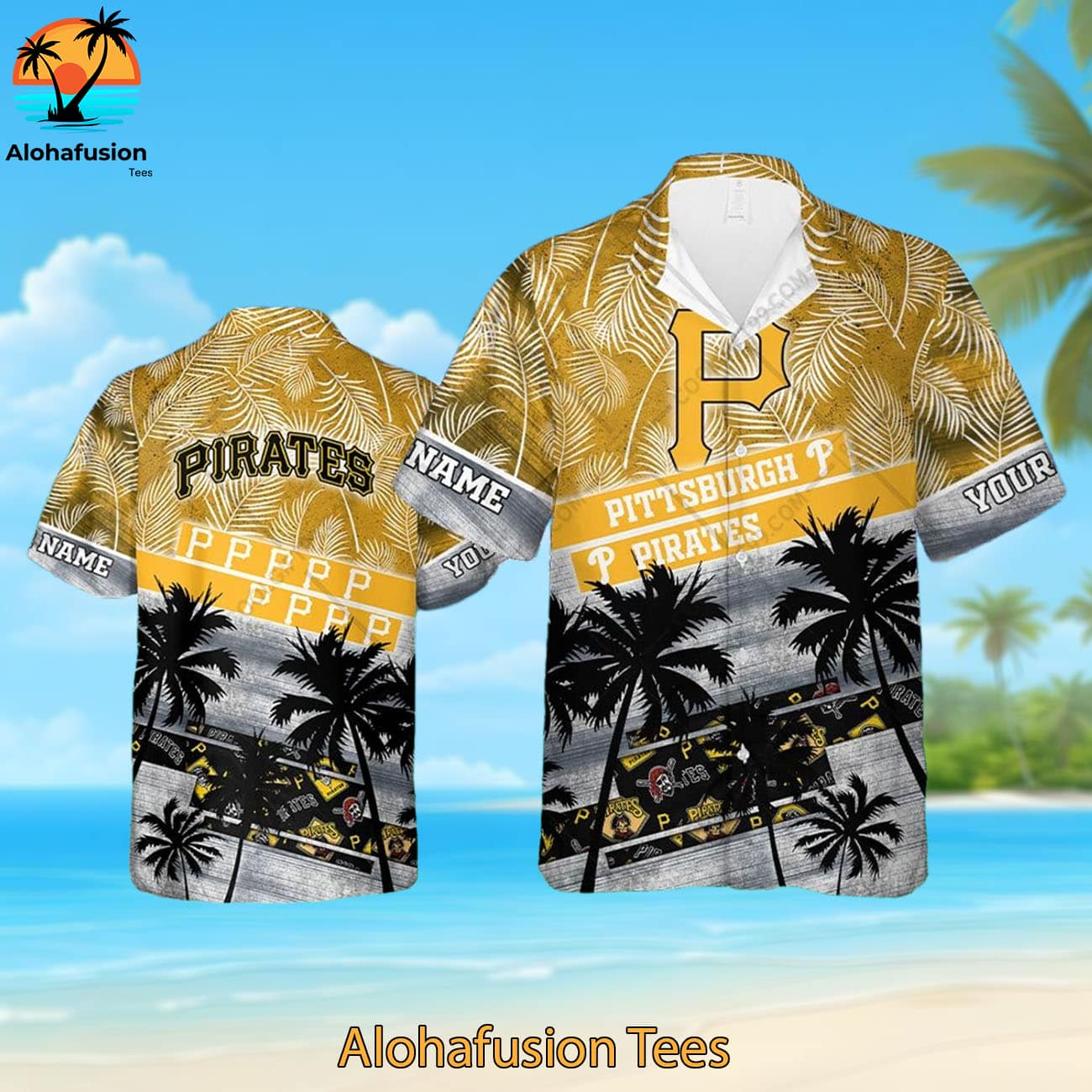 Personalized Pittsburgh Pirates A Summer Swing Pittsburgh Pirates Aloha Shirt 1