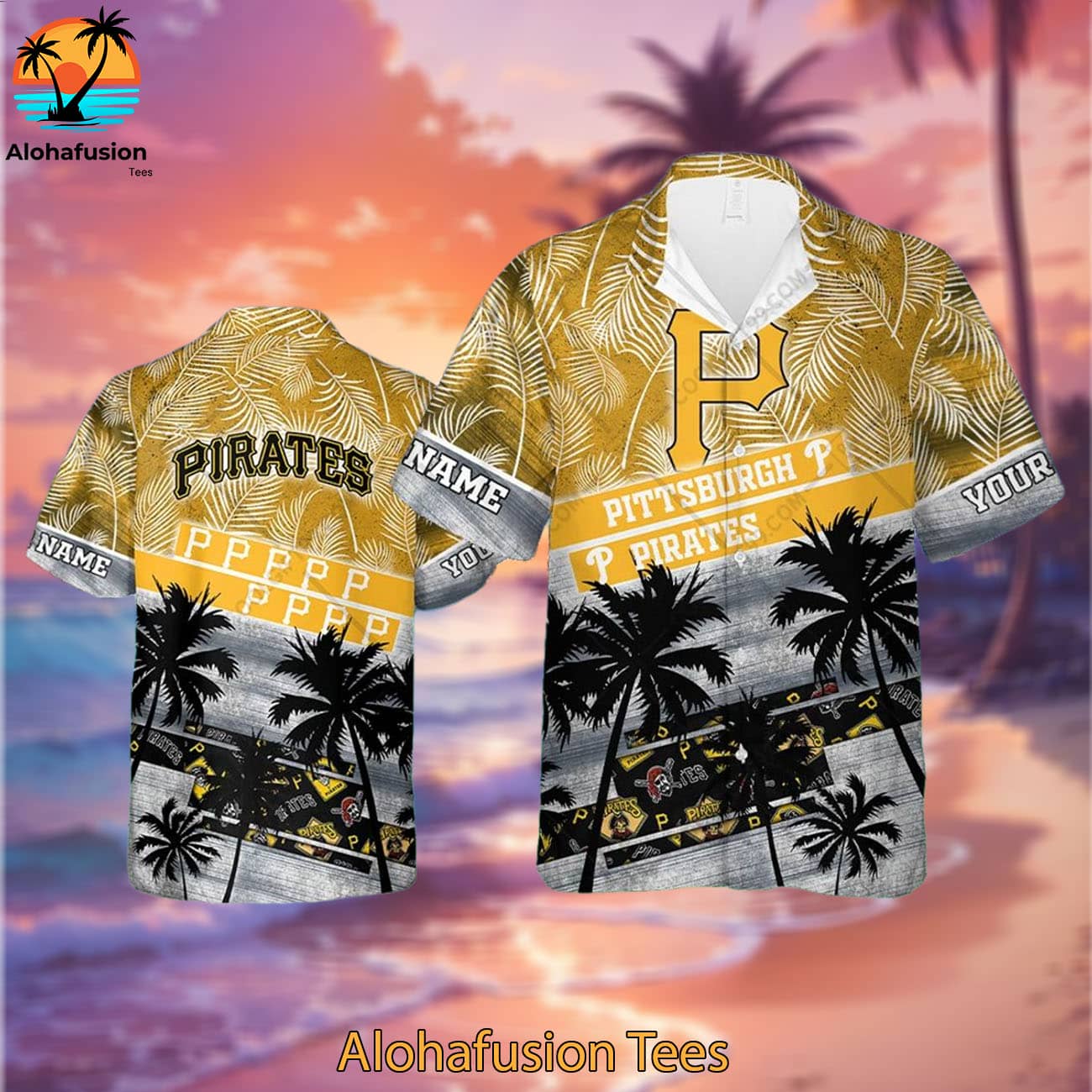 Personalized Pittsburgh Pirates A Summer Swing Pittsburgh Pirates Aloha Shirt 2