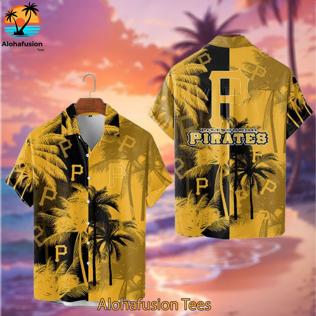 Pittsburgh Pirates Coastal Collection Pittsburgh Pirates Aloha Shirt 2