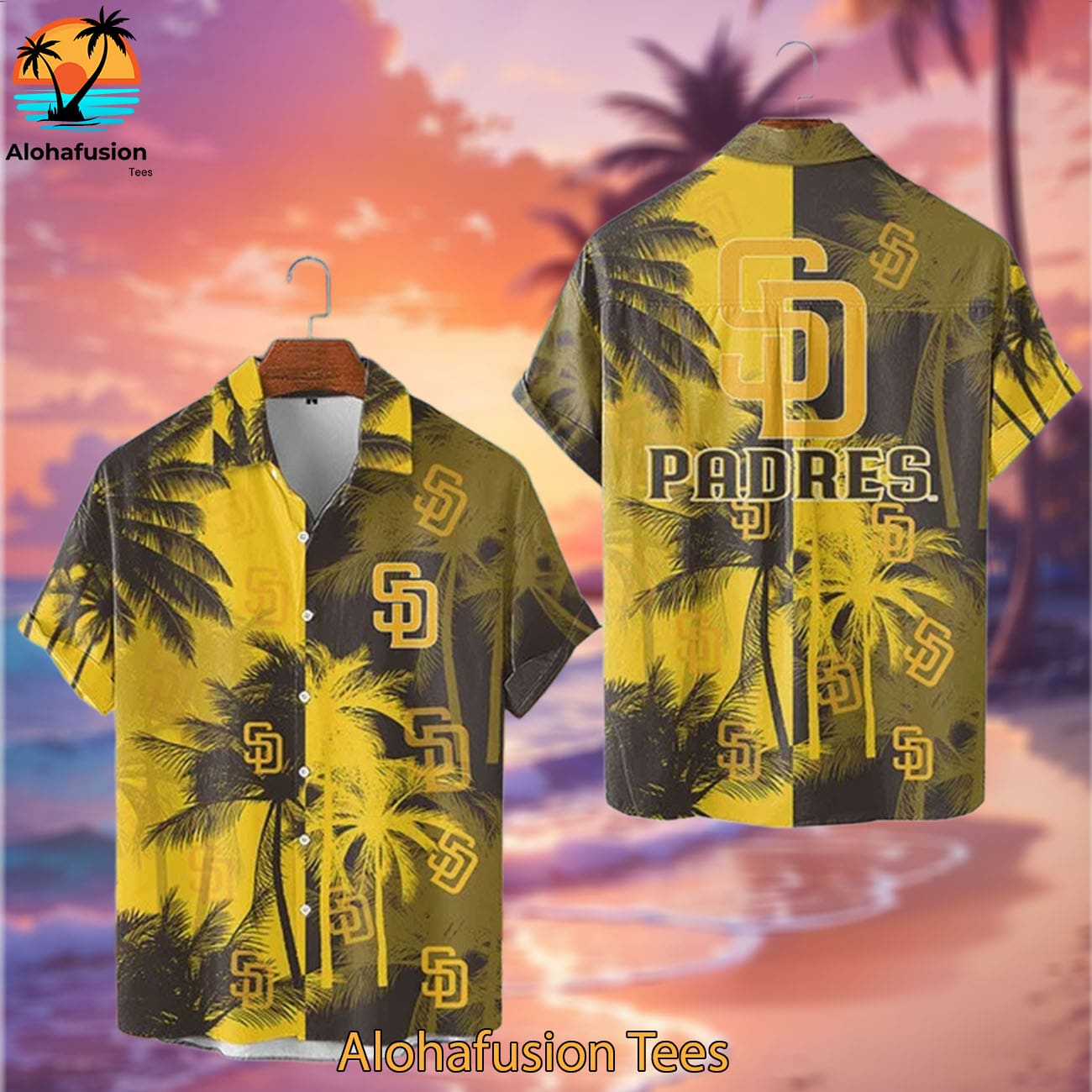 San Diego Padres Coastal Collection San Diego Padres Aloha Shirt 2