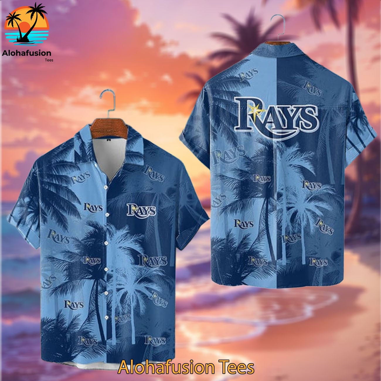 Tampa Bay Rays Coastal Collection Tampa Bay Rays Aloha Shirt 2