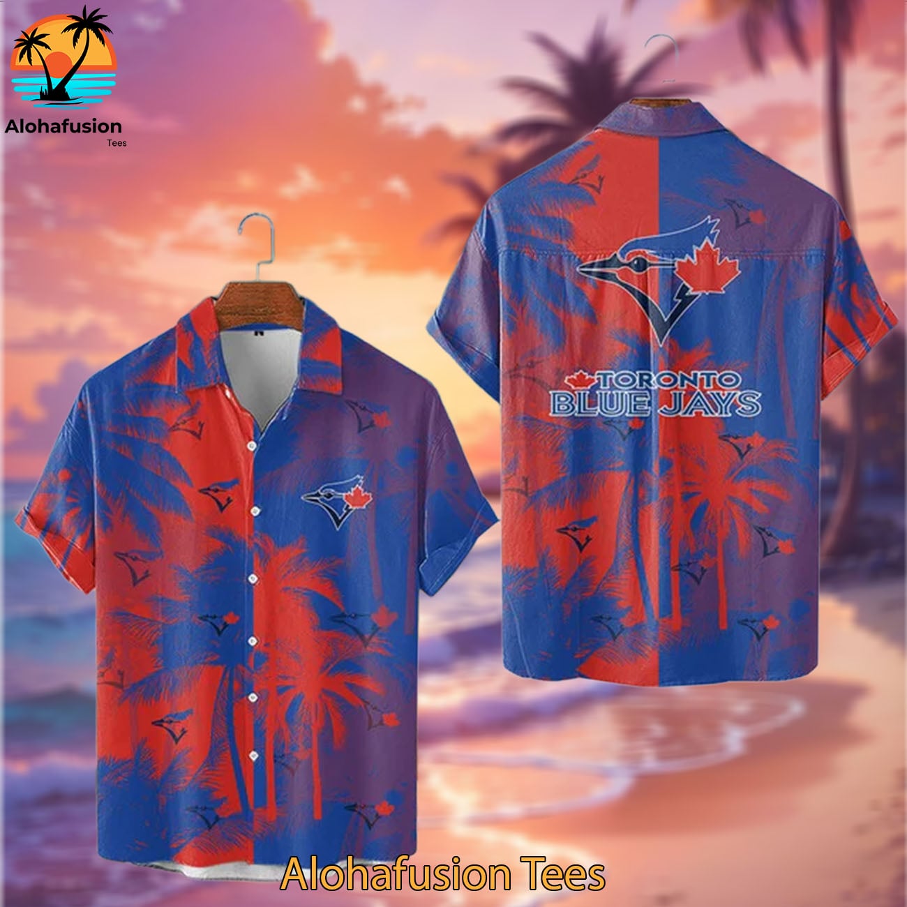 Toronto Blue Jays Coastal Collection Toronto Blue Jays Aloha Shirt 2