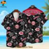 Cincinnati Reds Tropical Palms Cincinnati Reds Aloha Shirt 1