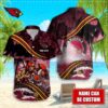 Arizona Cardinals NFL Custom Aloha Hawaiian Shirt 2 Arizona Cardinals NFL Hawaiian Shirt Custom Name