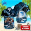Detroit Lions NFL Custom Aloha Hawaiian Shirt 2 Detroit Lions NFL Hawaiian Shirt Custom Name