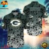 Green Bay Packers Skull Pattern NFL Hawaiian Shirt