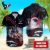 Houston Texans NFL Custom Aloha Hawaiian Shirt 2 Houston Texans NFL Hawaiian Shirt Custom Name