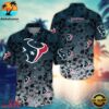 NFL Houston Texans Skull Pattern Aloha Hawaiian Shirt 2 Houston Texans Skull Pattern NFL Hawaiian Shirt