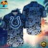 Indianapolis Colts Skull Pattern NFL Hawaiian Shirt