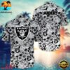 Las Vegas Raiders Skull Pattern NFL Hawaiian Shirt