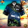 NFL Custom Seattle Seahawks Hawaiian Shirt 2 Personalized Seattle Seahawks NFL Hawaiian Shirt