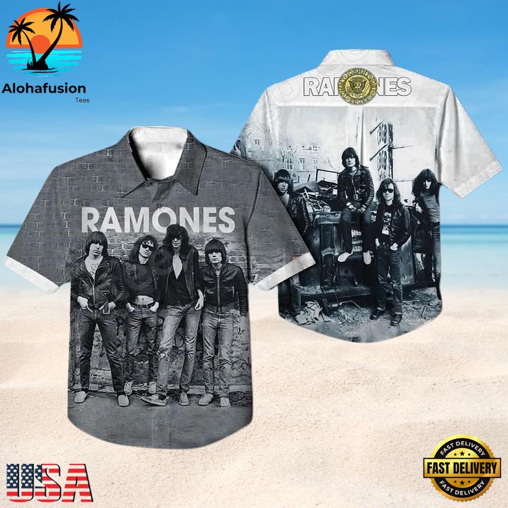 Ramones Punk Rock Heritage Summer Aloha Hawaiian Shirt