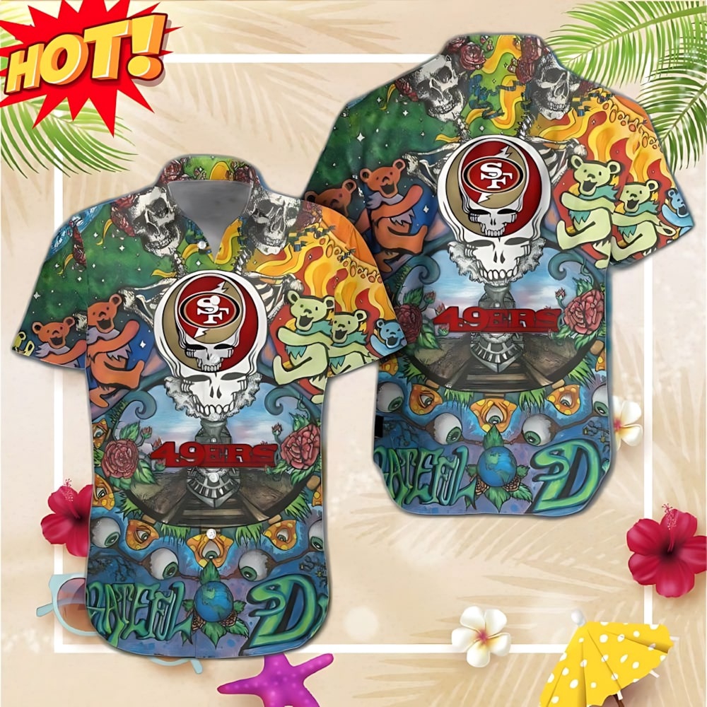San Francisco 49ers Grateful Dead NFL Hawaiian Shirt