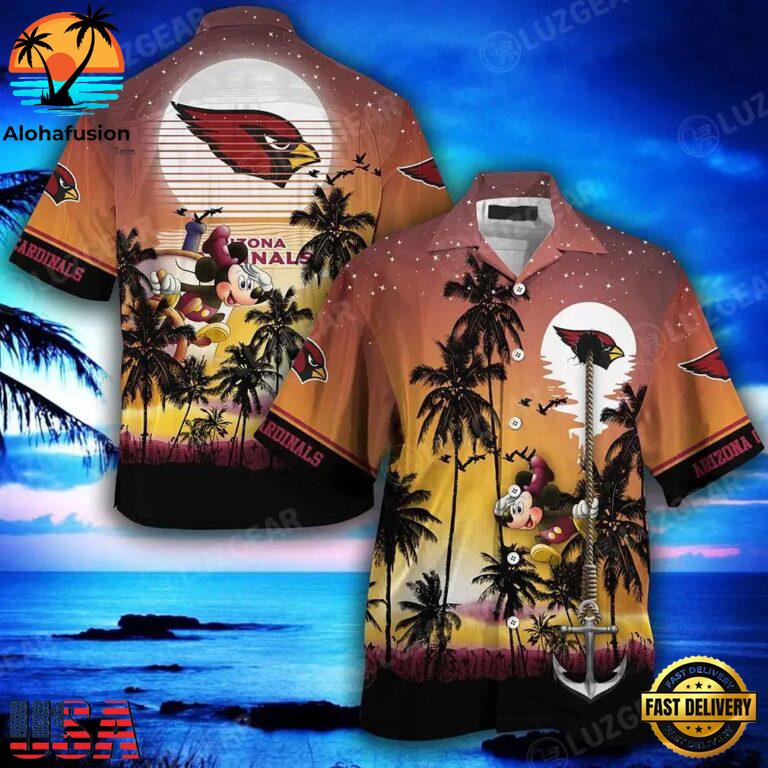 Arizona Cardinals Nfl Football Mickey Hawaiian Shirt For Fans