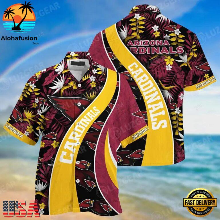 Arizona Cardinals Nfl Logo Hawaiian Shirt For Fans