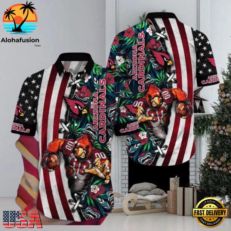 Arizona Cardinals NFL Mascot Aloha Hawaiian Shirt For Fans