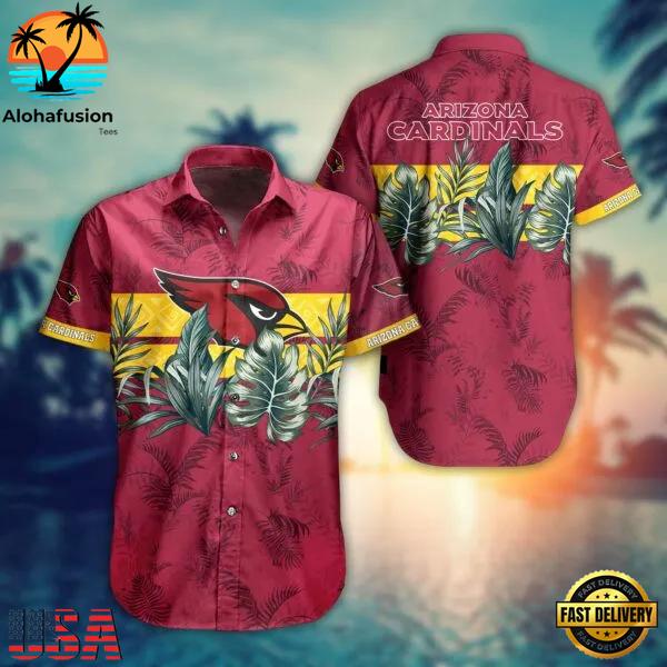 Arizona Cardinals NFL Simple Aloha Pattern Hawaiian Shirt For Fans
