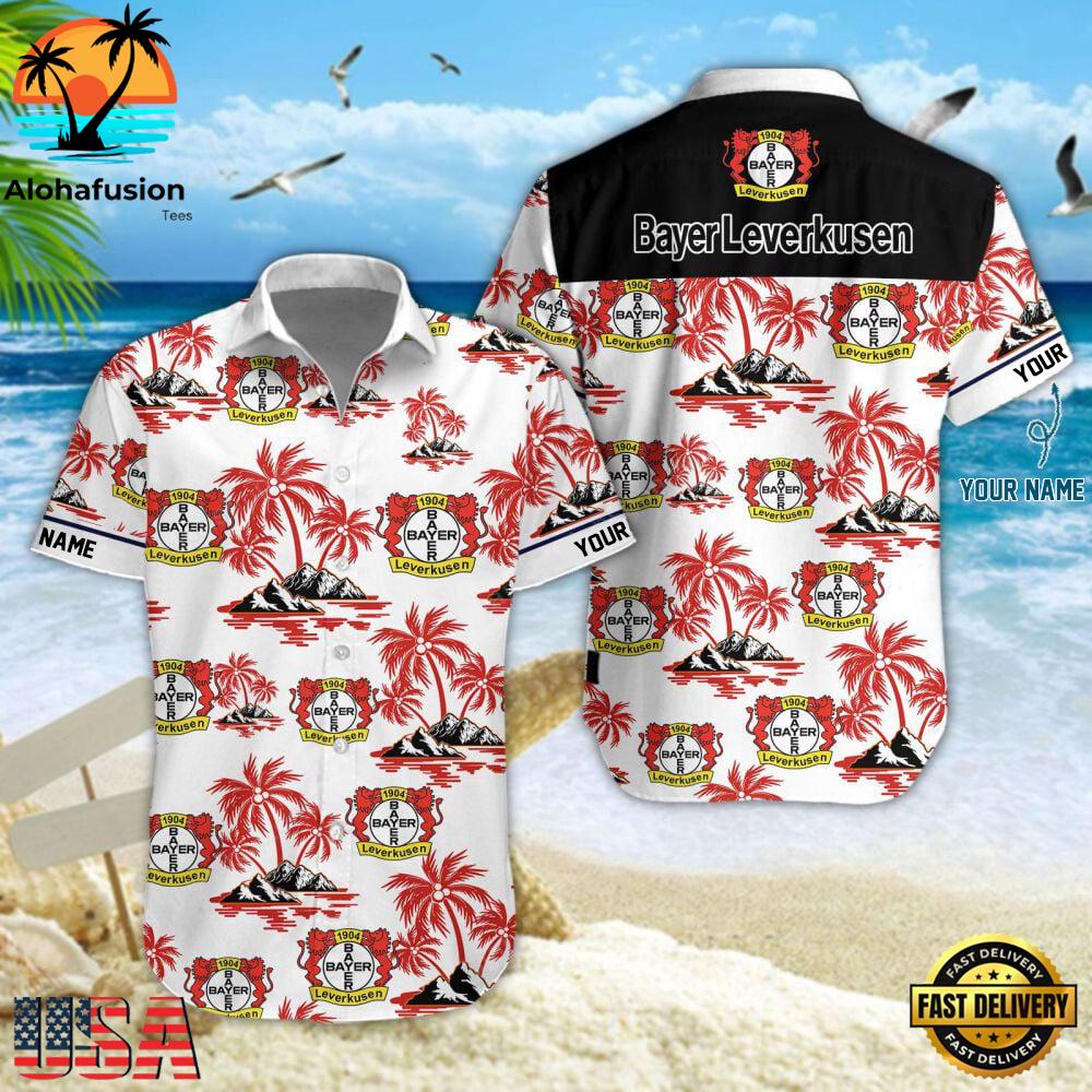 Bayer Leverkusen Short Sleeve Dress Shirt For Man And Women