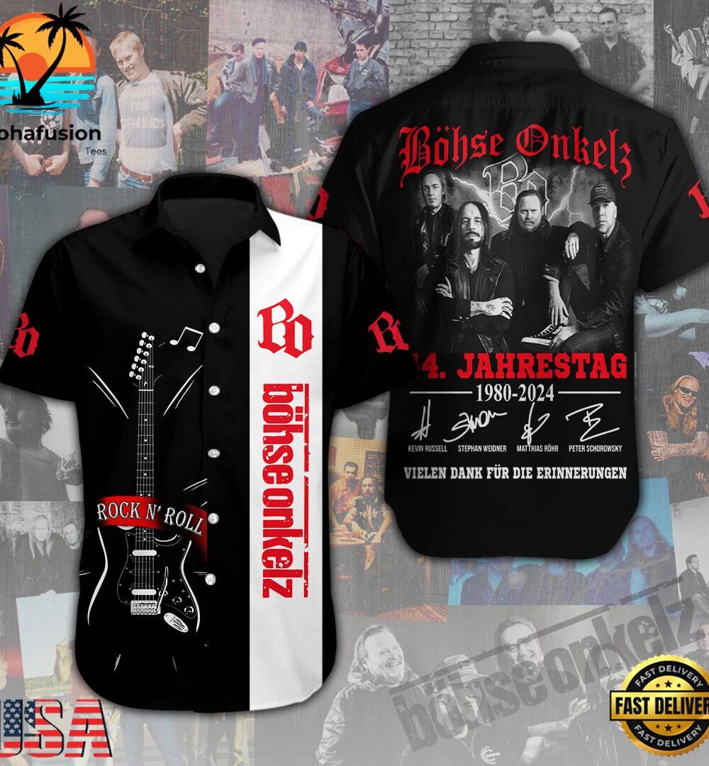 Böhse Onkelz Short Sleeve Dress Shirt For Man And Women