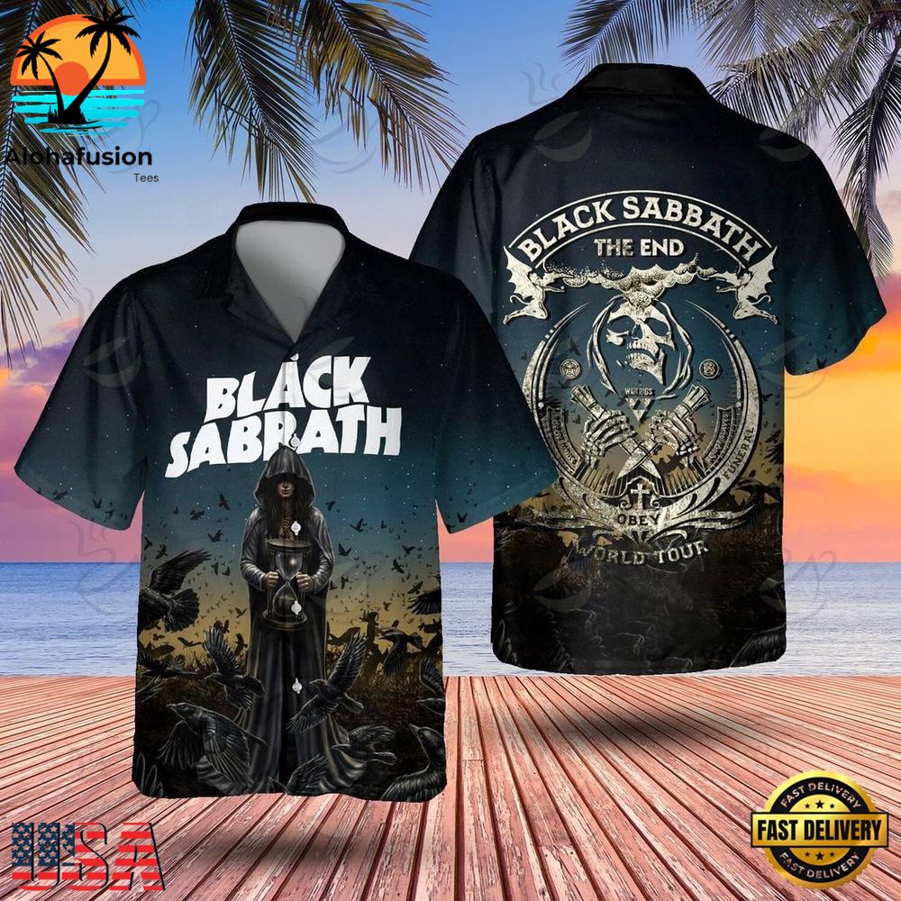 Black Sabbath The End World Tour Summer Aloha Hawaiian Shirt
