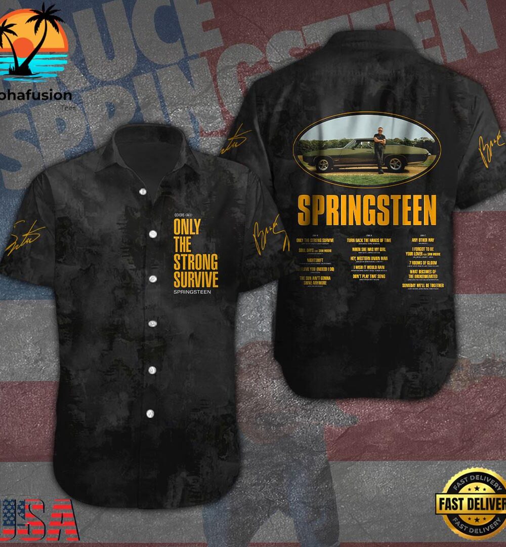 Bruce Springsteen Short Sleeve Dress Shirt For Man And Women