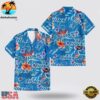 Custom Name Detroit Lions Logo Flowers Hawaiian Shirt