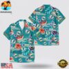 Custom Name Miami Dolphins Logo Flowers Hawaiian Shirt