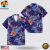 Custom Name New York Giants Logo Flowers Hawaiian Shirt