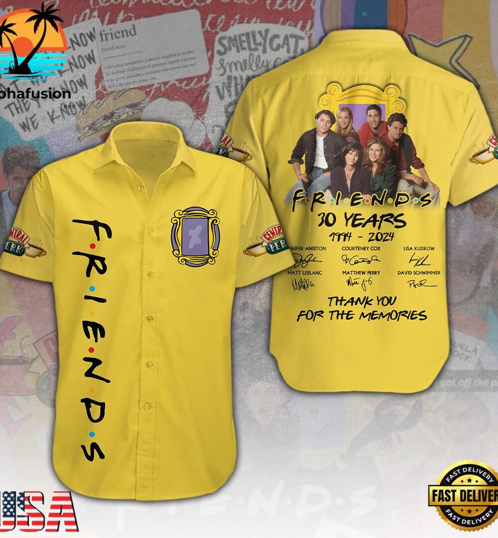 Friends Short Sleeve Dress Shirt For Man And Women