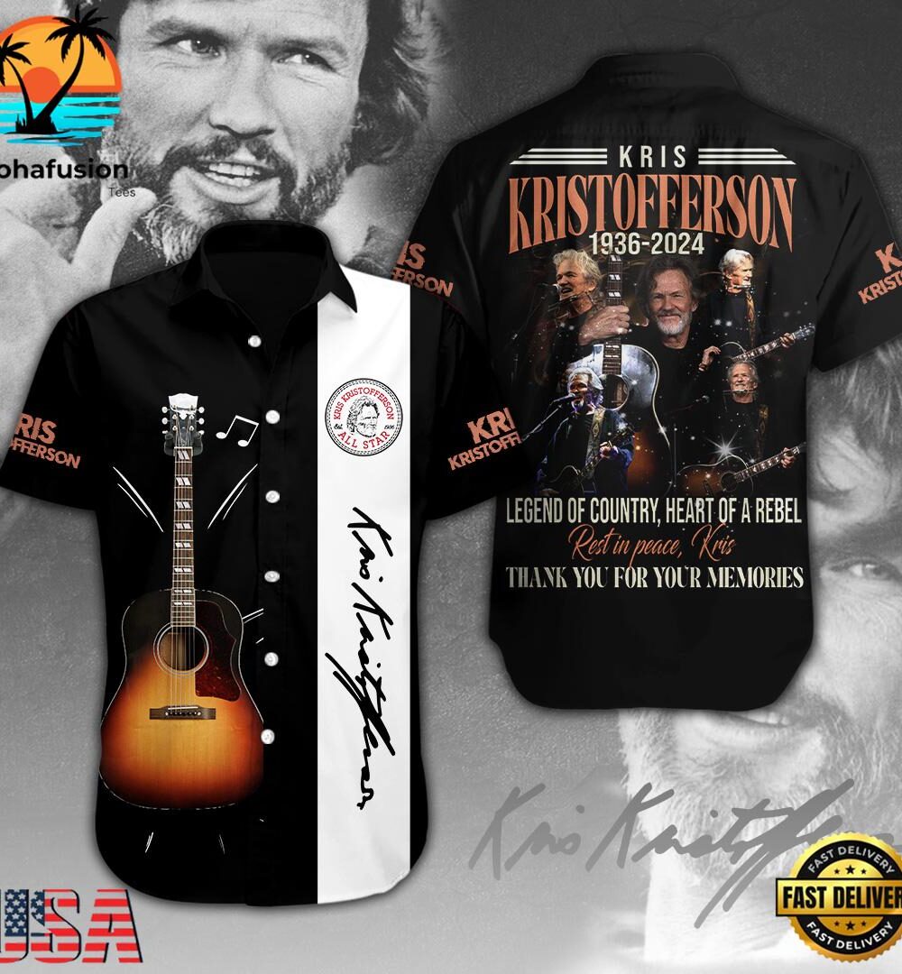 Kris Kristofferson Short Sleeve Dress Shirt For Man And Women