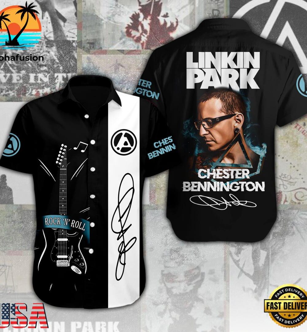 Linkin Park Short Sleeve Dress Shirt For Man And Women
