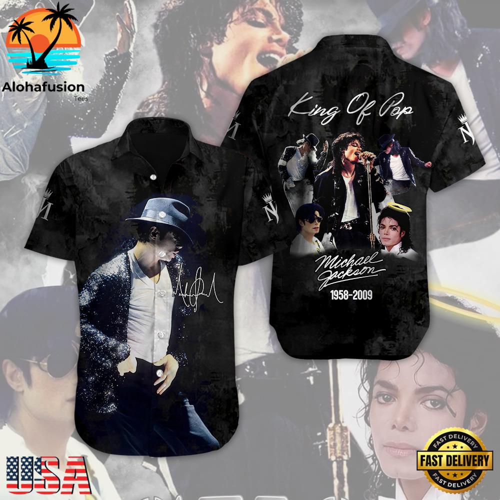 Michael Jackson Short Sleeve Dress Shirt For Man And Women