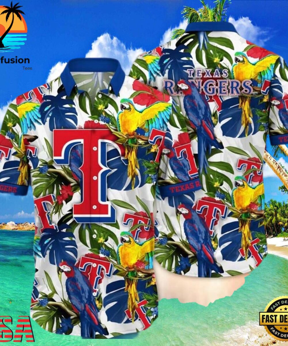 MLB Texas Rangers Aloha Hawaiian Shirt