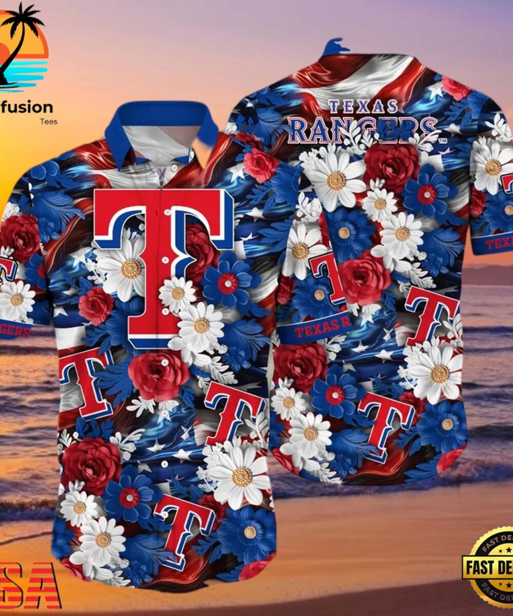 MLB Texas Rangers Summer Aloha Hawaiian Shirt