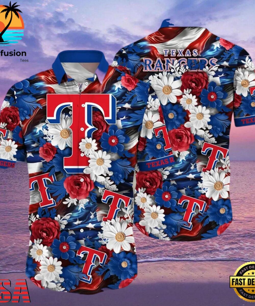 MLB Texas Rangers Summer Aloha Hawaiian Shirt