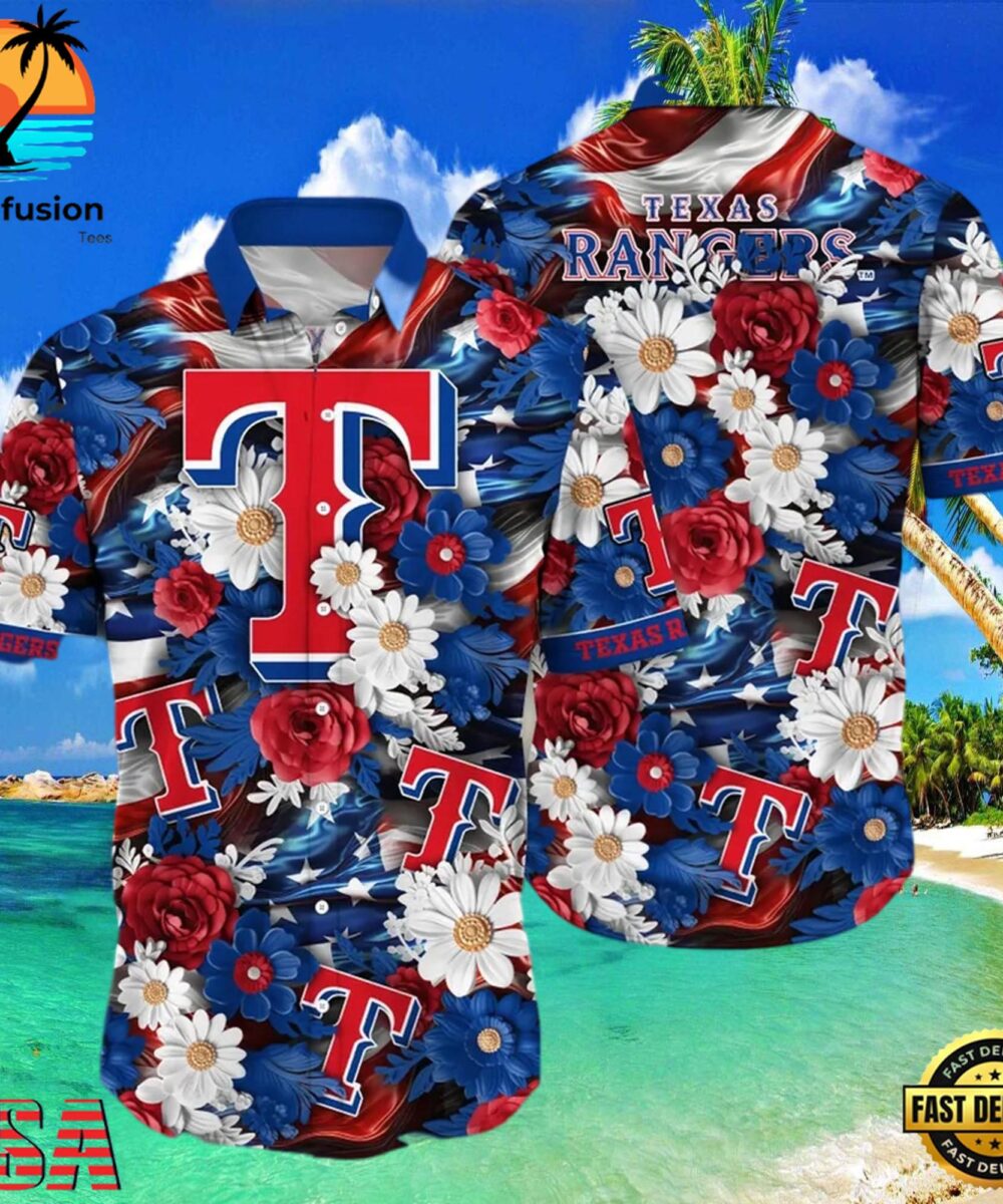 MLB Texas Rangers Summer Aloha Hawaiian Shirt