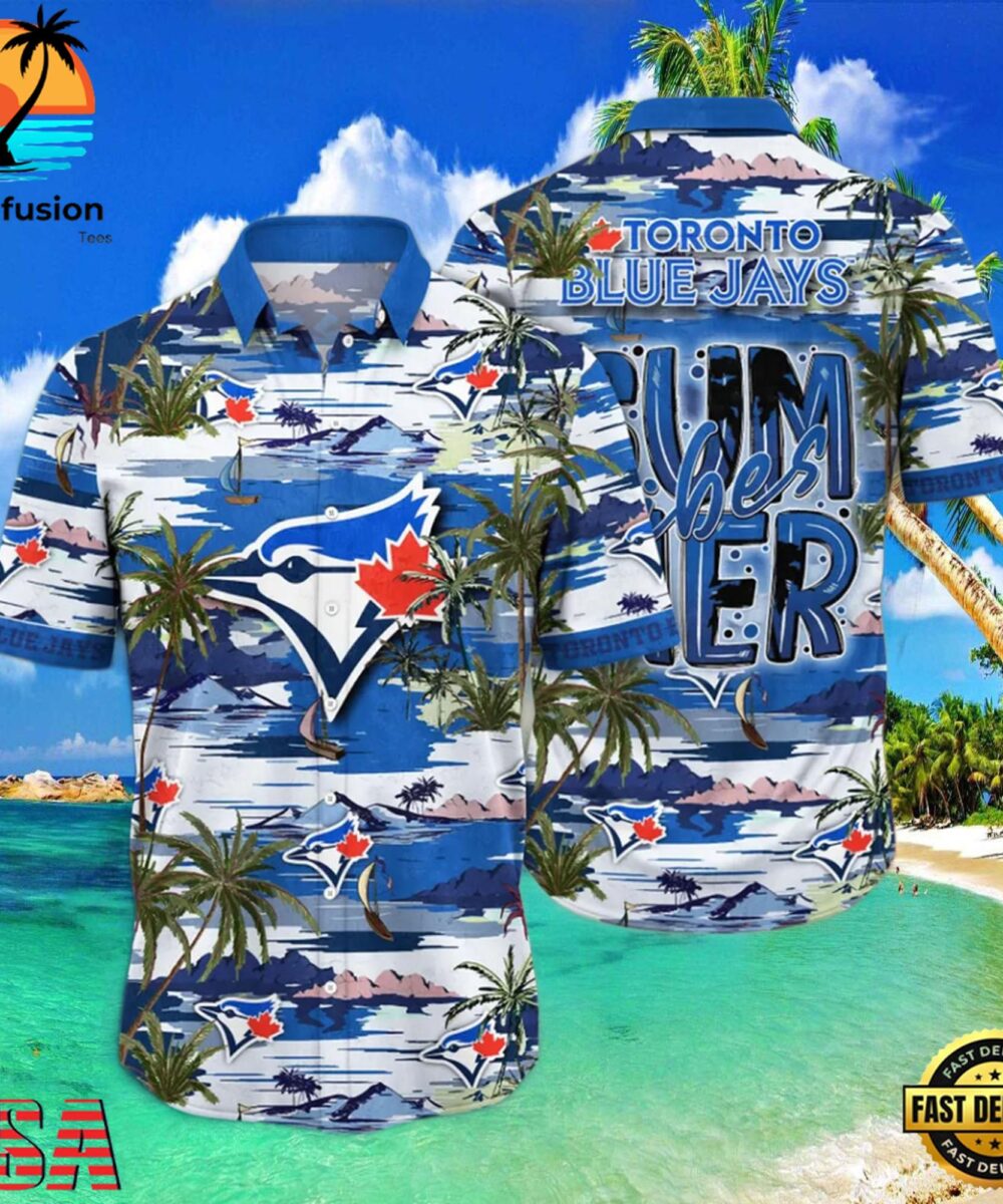 MLB Toronto Blue Jays Flower Aloha Hawaiian Shirt