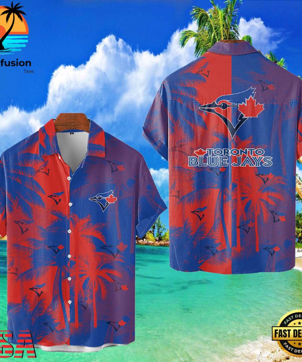 MLB Toronto Blue Jays Tropical Palm Trees Style Hot Trending Hawaiian Shirt