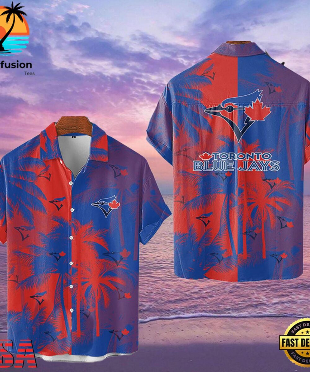 MLB Toronto Blue Jays Tropical Palm Trees Style Hot Trending Hawaiian Shirt
