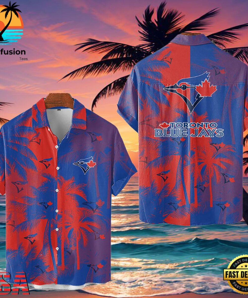 MLB Toronto Blue Jays Tropical Palm Trees Style Hot Trending Hawaiian Shirt
