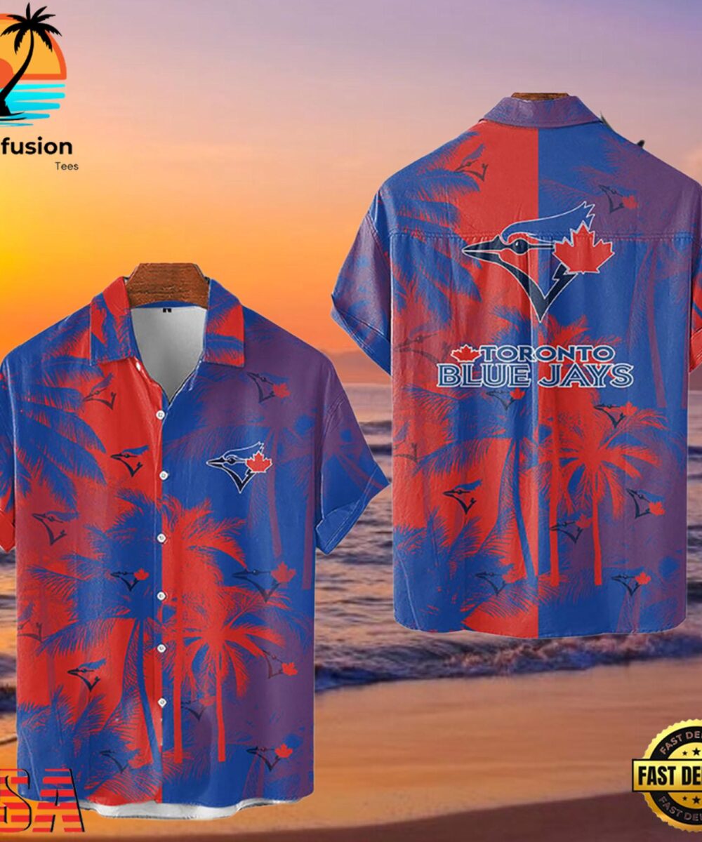 MLB Toronto Blue Jays Tropical Palm Trees Style Hot Trending Hawaiian Shirt