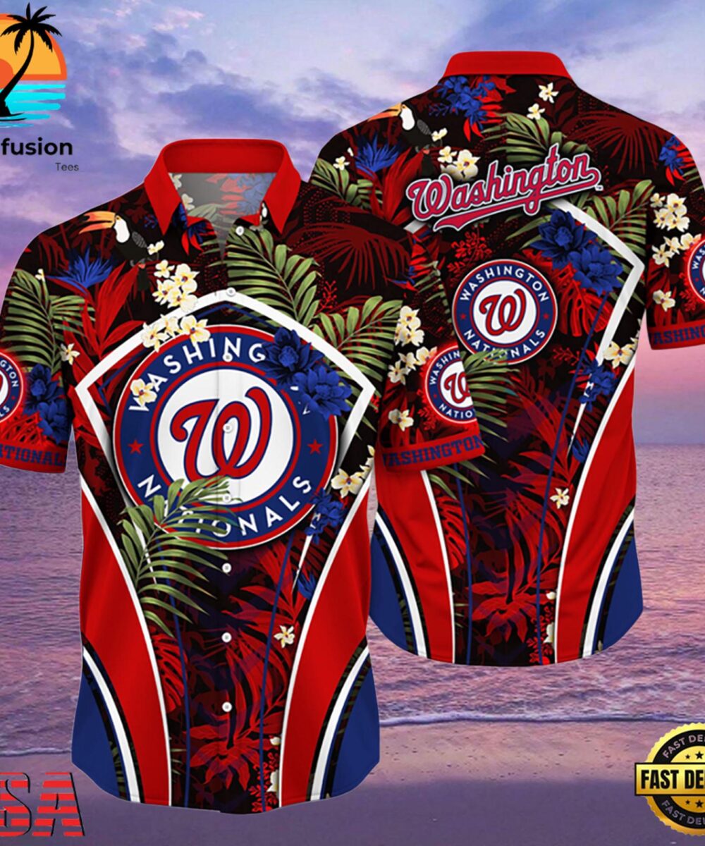 MLB Washington Nationals Flower Tropical Style Hot Trending Hawaiian Shirt