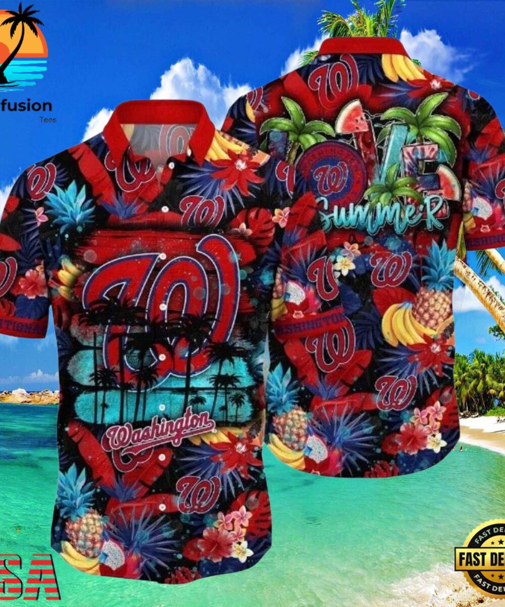 MLB Washington Nationals Love Summer Hawaiian Shirt