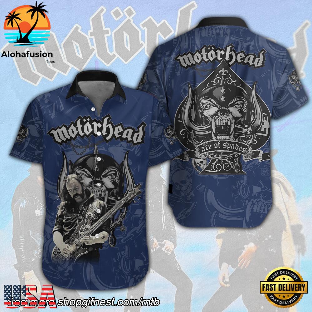 Motörhead Band Short Sleeve Dress Shirt For Man And Women