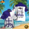 NFL Baltimore Ravens In My Veins Jesus Im My Heart Hawaiian Shirt